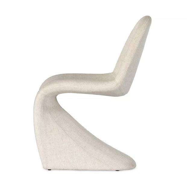 Four Hands Briette Dining Chair ~ Alcala Cream Upholstered Performance Fabric