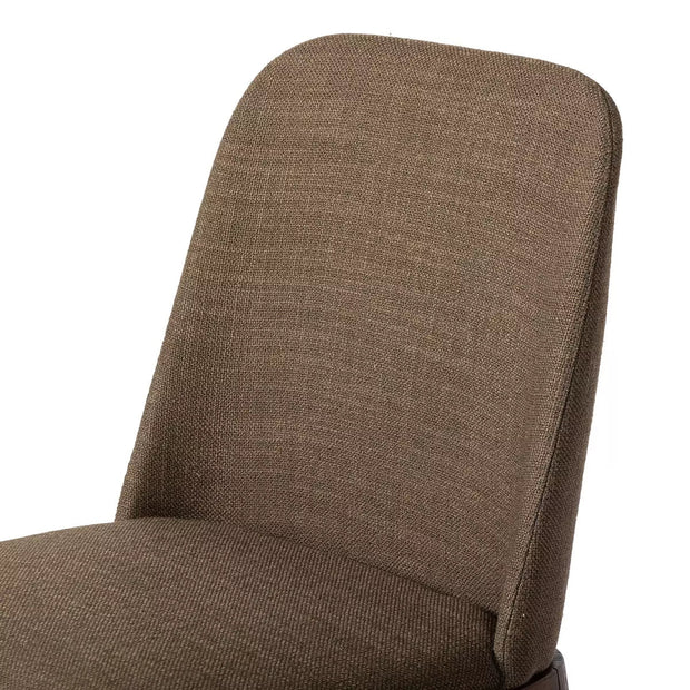 Four Hands Bryce Armless Dining Chair ~ Bilton Olive Upholstered Performance Fabric