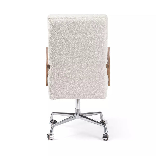 Four Hands Bryson Desk Chair With Casters ~ Knoll Natural Upholstered Performance Fabric