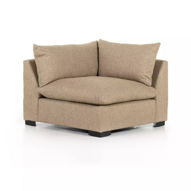 Four Hands Grant Sectional Corner Piece ~ Heron Sand Upholstered Fabric