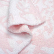 Kashwere Ultra Soft Damask Half Blanket Available In Malt & Stone With Crème and Pink & Lavender With White