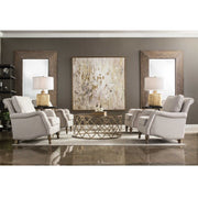 Uttermost Armstead Antique White Fabric Classic Armchair