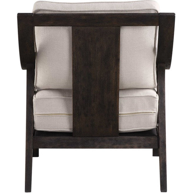 Uttermost Lyle Beige Linen Modern Accent Armchair