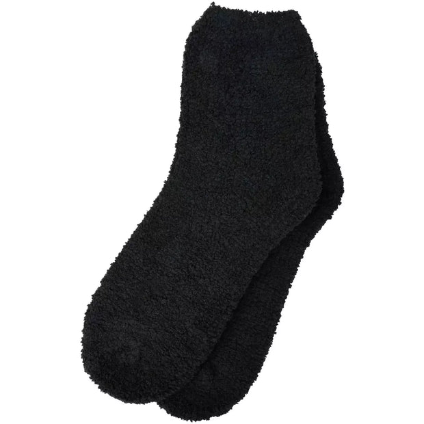 Kashwere Ultra Soft Black Plush Spa Socks