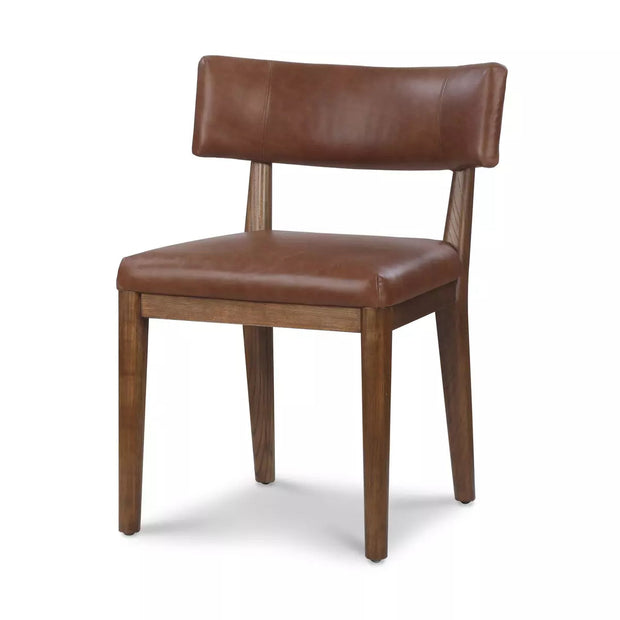 Four Hands Cardell Dining Chair ~ Sonoma Chestnut Top Grain Leather