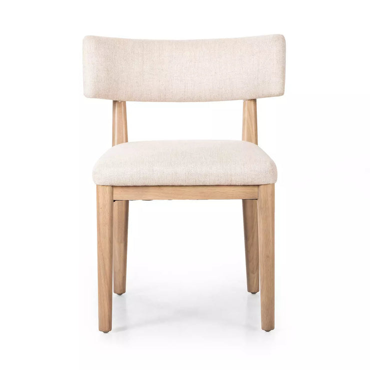 Four Hands Cardell Dining Chair ~ Essence Natural Upholstered Fabric