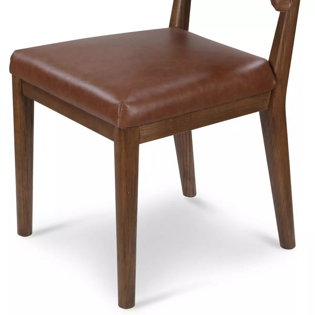 Four Hands Cardell Dining Chair ~ Sonoma Chestnut Top Grain Leather
