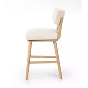 Four Hands Cardell Swivel Counter Stool ~ Essence Natural Upholstered Fabric