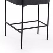 Four Hands Carrie Counter Stool ~ Boucle Slate Upholstered Performance Fabric