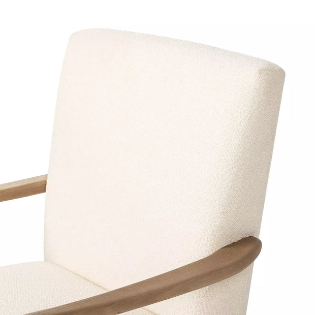 Four Hands Carson Dining Chair ~ Florence Cream Upholstered Performance Fabric