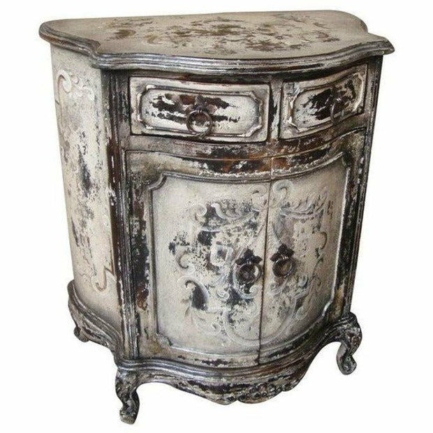 Casa Bonita Peruvian Hand-Painted Carved Wood Bombay Chest