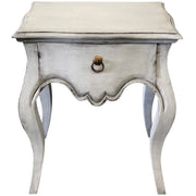 Casa Bonita Peruvian Hand-Painted Carved Wood Marqueza Nightstand