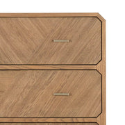 Four Hands Caspian 4 Drawer Dresser ~ Natural Ash Finish With Brass Hardware