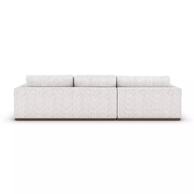 Four Hands Colt 2-Piece Left Sectional ~ Merino Cotton Upholstered Performance Fabric With Plinth Base