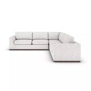 Four Hands Colt 3-Piece Sectional ~ Merino Cotton Upholstered Performance Fabric With Plinth Base