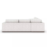 Four Hands Colt 3-Piece Sectional and Ottoman ~ Merino Cotton Upholstered Performance Fabric With Plinth Base