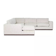Four Hands Colt 4-Piece Left Chaise Sectional ~ Merino Cotton Upholstered Performance Fabric With Plinth Base