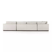 Four Hands Colt 4-Piece Right Chaise Sectional ~ Aldred Silver Upholstered Performance Fabric With Plinth Base