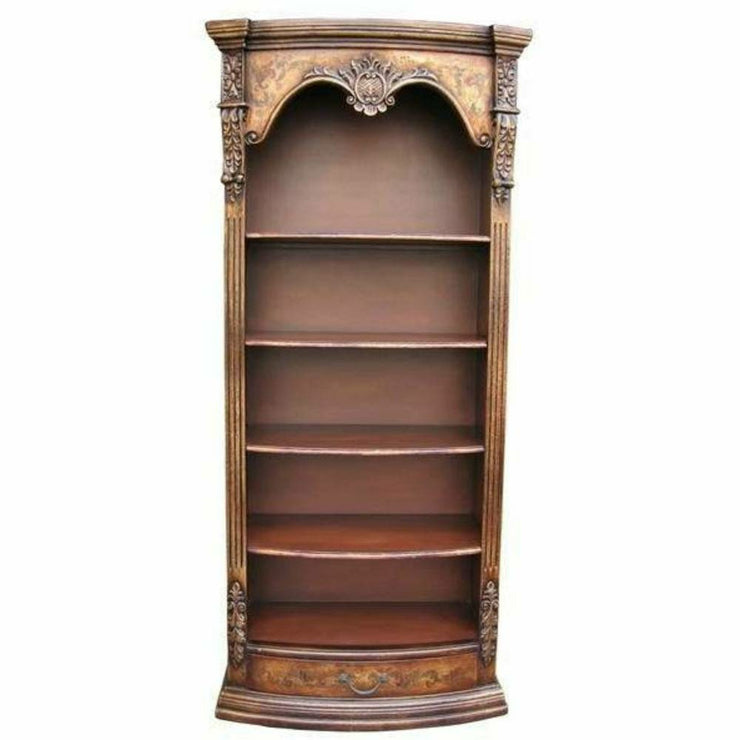 Casa Bonita Peruvian Hand-Painted Carved Wood Bella Bookcase