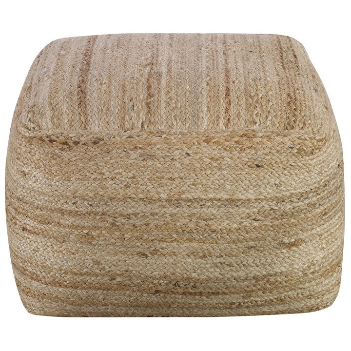 Uttermost Camden Braided Natural Hemp Pouf