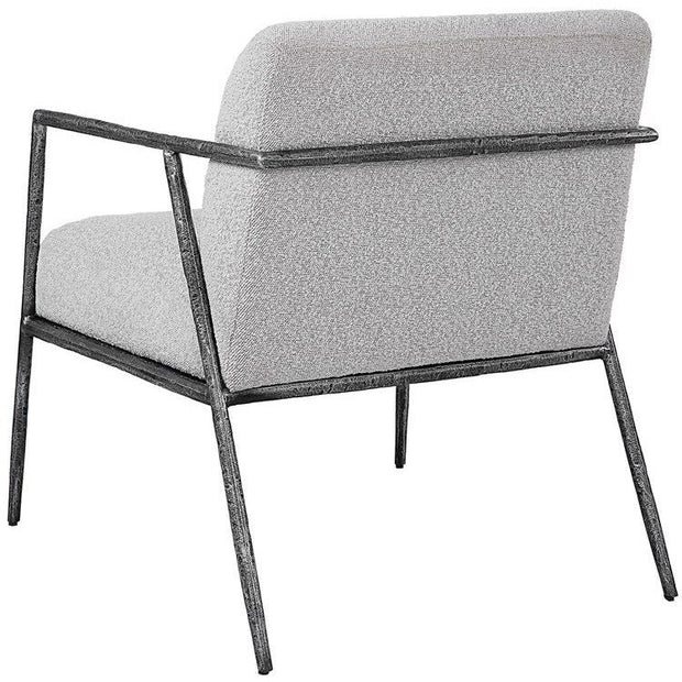 Uttermost Brisbane Gray Boucle Contemporary Accent Chair