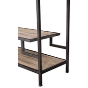Uttermost Sherwin Reclaimed Pine With Aged Black Iron Etagere Bookcase
