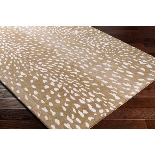 Surya Rugs Athena Collection Light Brown, Tan & Cream Animal Print Area Rug ATH-5162