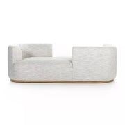 Four Hands Deandra Tete a Tete Chaise ~ Merino Cotton Upholstered Performance Fabric
