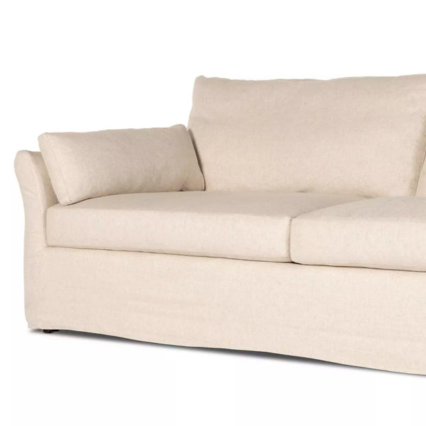 Four Hands Delray Slipcovered Sofa ~ 97” ~ Evere Creme Performance Fabric Slipcover