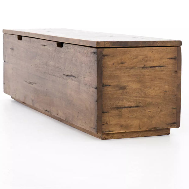 Four Hands Duncan Trunk ~ Warm Brown Reclaimed Fruitwood