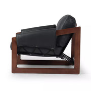 Four Hands Dustin Sling Chair ~  Brickhouse Black Top Grain Leather