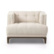Four Hands Dylan Tufted Accent Chair ~ Kerbey Taupe Upholstered Performance Fabric