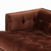 Four Hands Dylan Tufted Sofa 91” ~ Surrey Auburn Upholstered Velvet Fabric