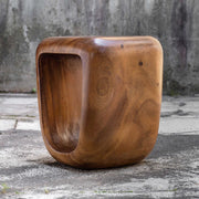 Uttermost Loophole Natural Wash Suar Wood Accent Stool