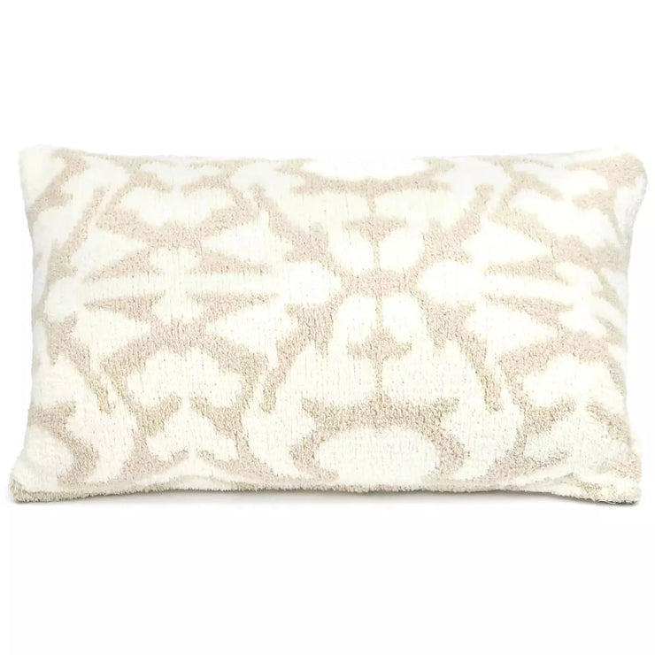 Kashwere Ultra Soft Malt With Crème 16 x 28 Plush Damask Pillow