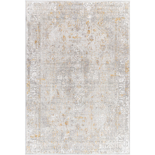 Surya Rugs Carmel Collection Taupe, Blue, Mustard, Off White & Light Gray Area Rug CRL-2318