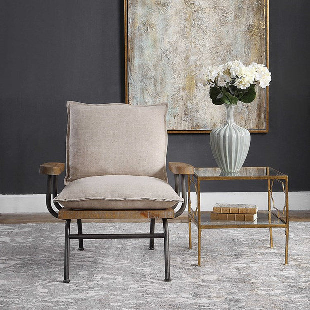 Uttermost Declan Industrial Farmhouse Accent Chair