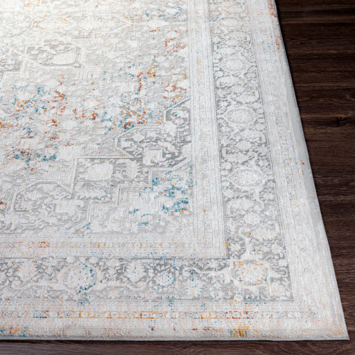 Surya Rugs Carmel Collection Taupe, Blue, Light Gray, Off White, Mustard & Brown Area  Rug CRL-2313