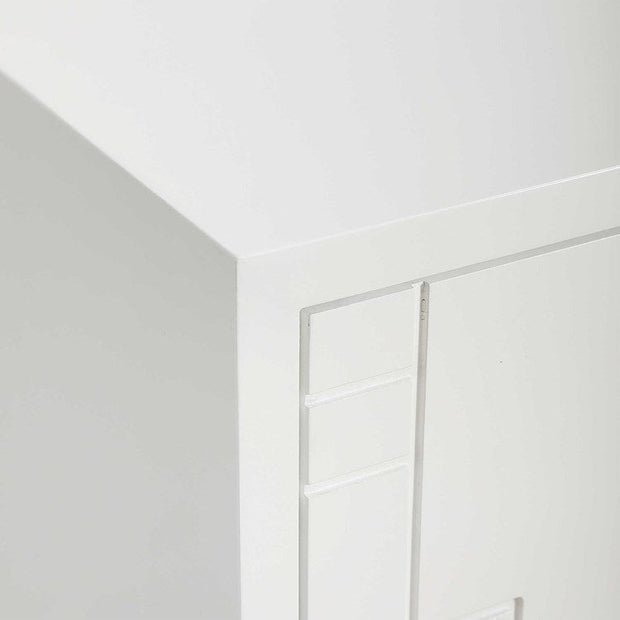 Uttermost Stockholm Gloss White 2 Door Cabinet