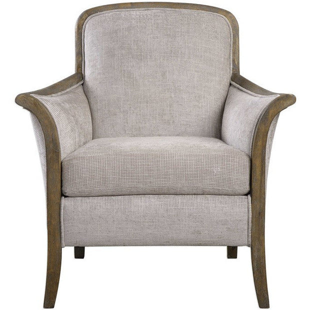 Uttermost Brittoney Taupe Woven Accent Armchair