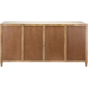 Surya Etewah Modern Natural Wood and Rattan Sideboard Cabinet ETW-002