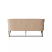 Four Hands Edward Dining Bench ~ Velvety Taupe Upholstered Fabric