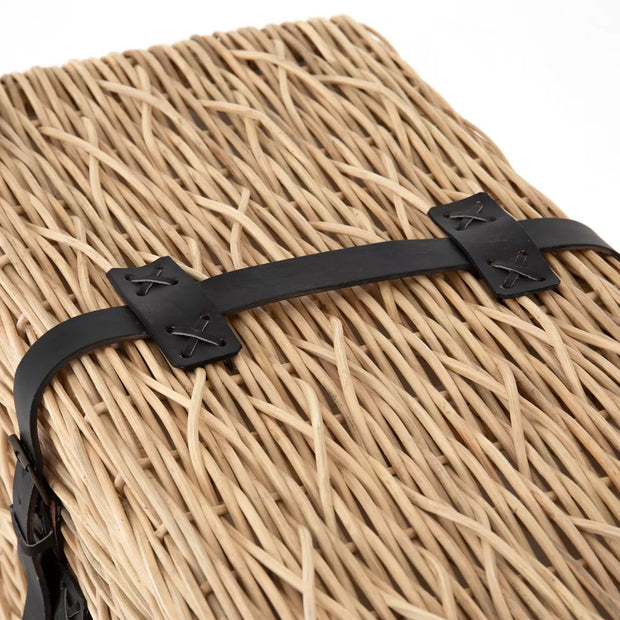 Four Hands Ember Rattan Trunk ~ Cotton Interior Lined
