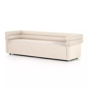 Four Hands Evie Channeled Sofa 88” ~ Hampton Cream Upholstered Performance Fabric