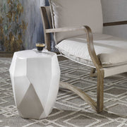 Uttermost Maquette White Ceramic Garden Stool