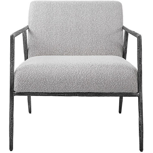 Uttermost Brisbane Gray Boucle Contemporary Accent Chair