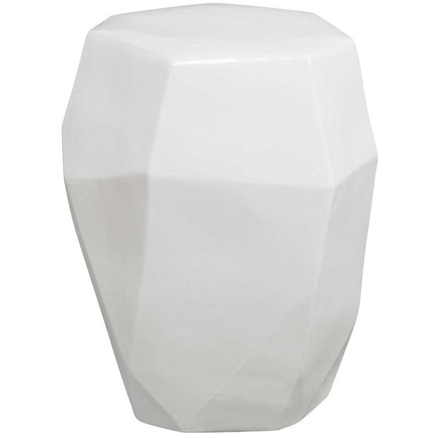 Uttermost Maquette White Ceramic Garden Stool