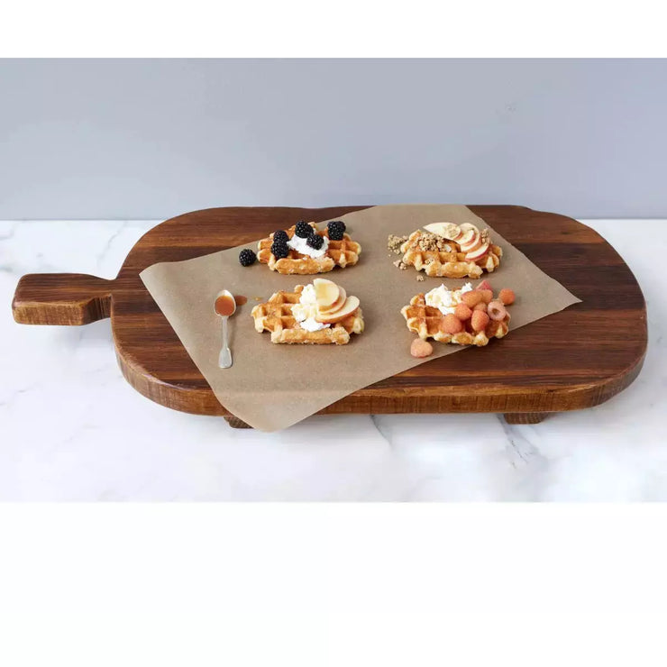 etúHOME Classic Oversized Rectangle Footed Reclaimed Wood Serving Board