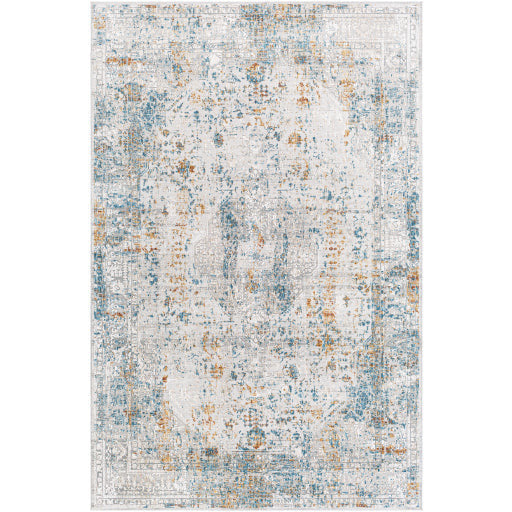 Surya Rugs Carmel Collection Taupe, Blue, Mustard, Off White & Light Gray Area Rug CRL-2317