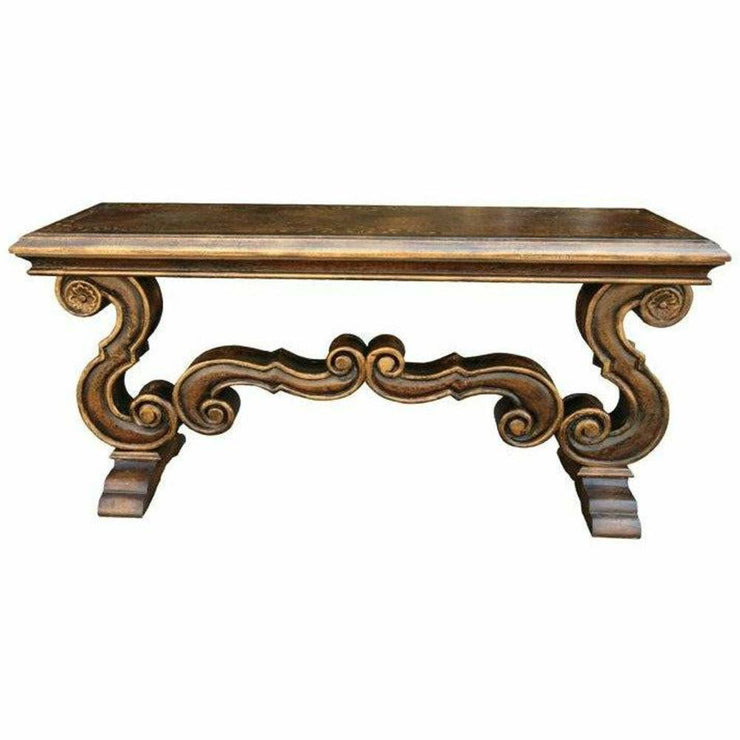 Casa Bonita Peruvian Hand-Painted Carved Wood Umbria Console Table